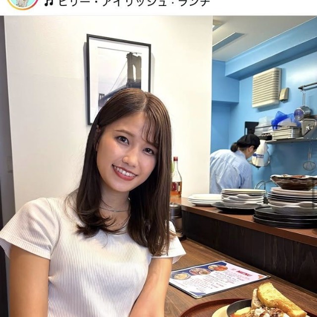 鈴木瑠梨アナウンサーのインスタグラム＠ebc_suzuki.ruriより