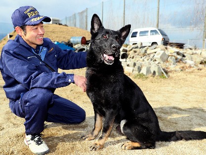 １０年ありがとう！ 警察犬ゲルマン、引退　連れ去り事件も解決