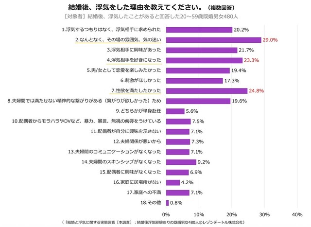 浮気をした理由（提供画像）