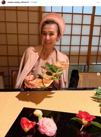 萬田久子さん「佐保姫　春爛漫」（本人のインスタグラム、2026年3月25日の投稿から）