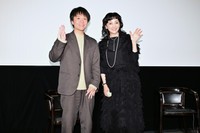 『君の忘れ方』トークイベントでの作道雄監督と南果歩（撮影：石井隼人）