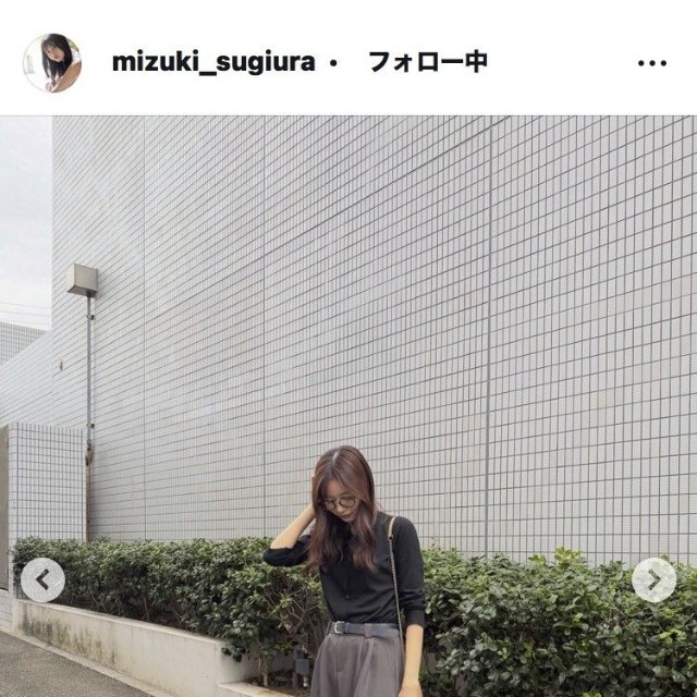 杉浦みずきアナウンサーのインスタグラム＠mizuki_sugiuraより