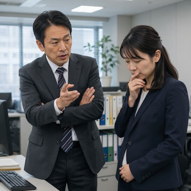 上司の言葉がどれだけ優しくてもマタハラになることはある　※この画像はAdobe Fireflyで作成したイメージです