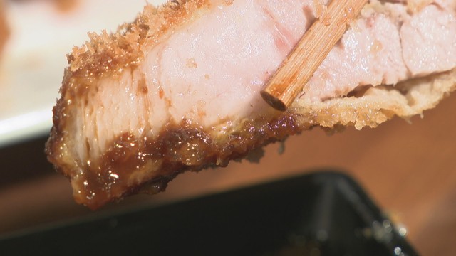 かつ屋 ひがさ／オリーブ豚