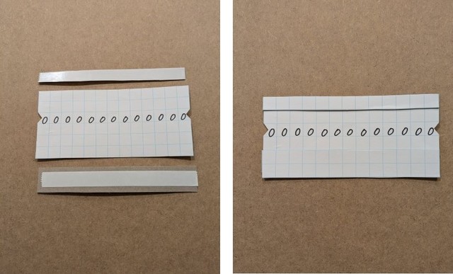 両面テープで貼ってもOK (提供：ぽんさん）