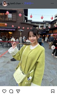 田野憂のインスタグラム＠tan0.chanより