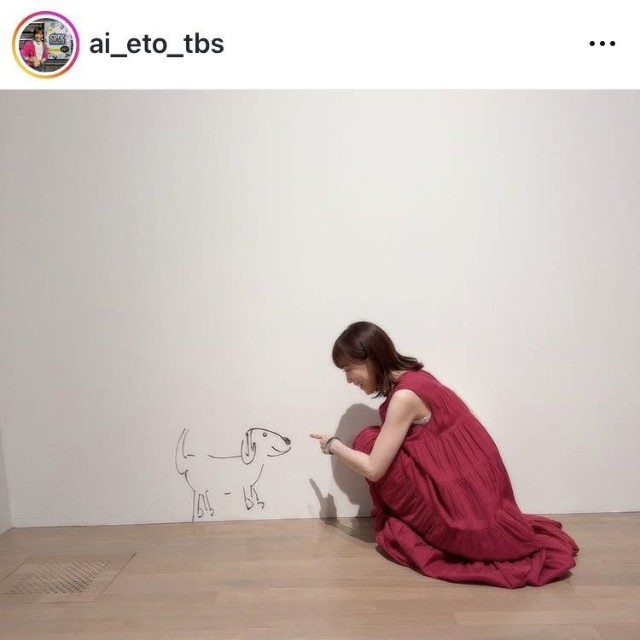 江藤愛アナウンサーのインスタグラム＠ai_eto_tbsより