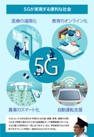 ５Ｇが実現する便利な社会（ＮＴＴドコモのホームページなどをもとに作成）