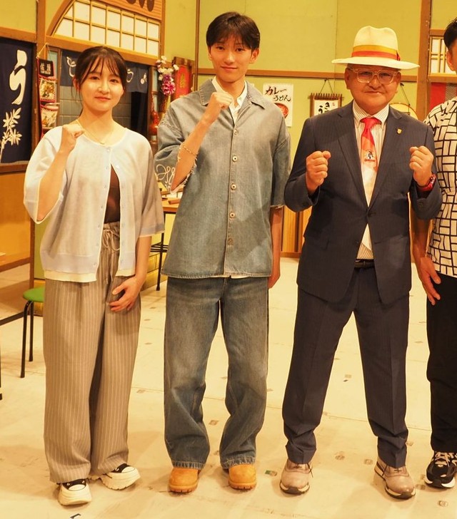 （左から） 古川奈穂騎手、坂井瑠星騎手、矢作芳人調教師