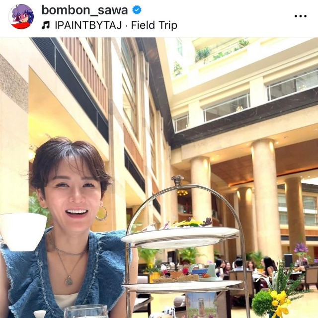 鈴木砂羽（@bombon_sawa）さんのインスタグラムより