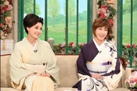 「徹子の部屋」    (右から)高島礼子、藤原紀香＝テレビ朝日提供
