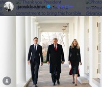 ジャレッド・クシュナー氏のインスタグラム＠jaredkushnerより