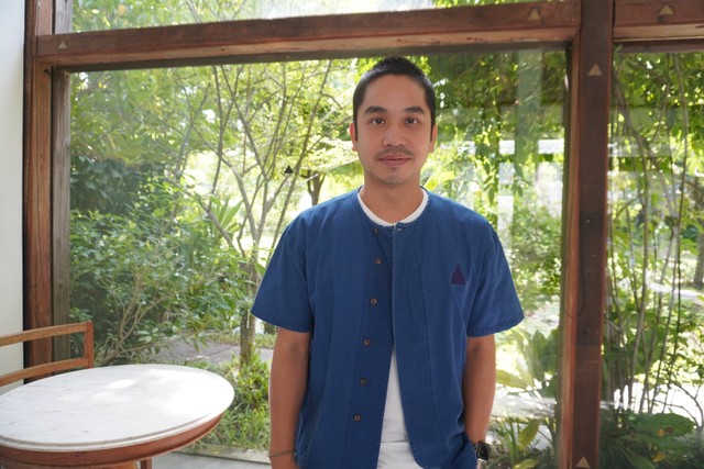 パトム・オーガニック・リビングのオーナーのアナック・ナワラートさん。カフェで提供する食材はオーガニックで、トレーサビリティー（追跡可能性）にも取り組んでいるという