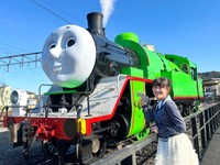 デビューしたパーシー号と筆者