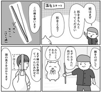 絵画教室の先生に指導してもらう　（よざ ひかるさんの提供）