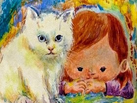 飼い猫と長女をモデルに童話　椋鳩十「モモちゃんとあかね」 