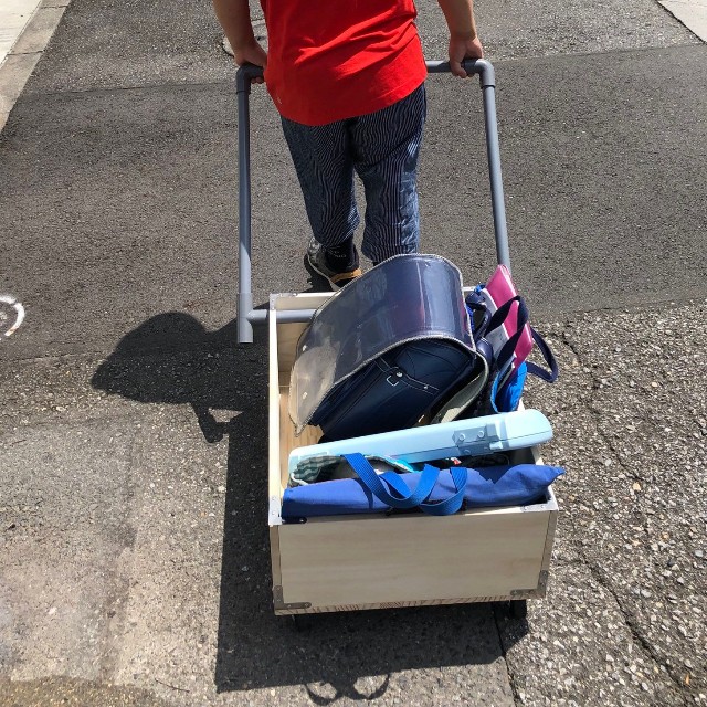 息子さん渾身の力作である人力車（提供：ひこちゃんさん）