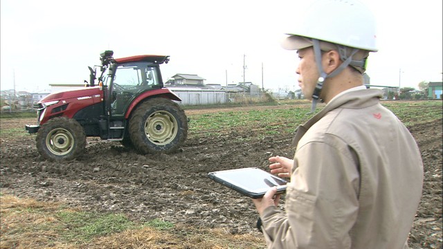 無人のトラクターをタブレットで操作　農業の最新技術学ぶ研修会　岡山