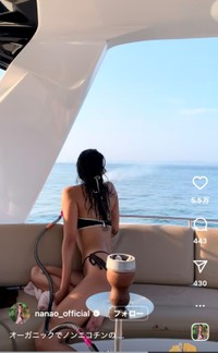 菜々緒インスタグラム（＠nanao_official）より