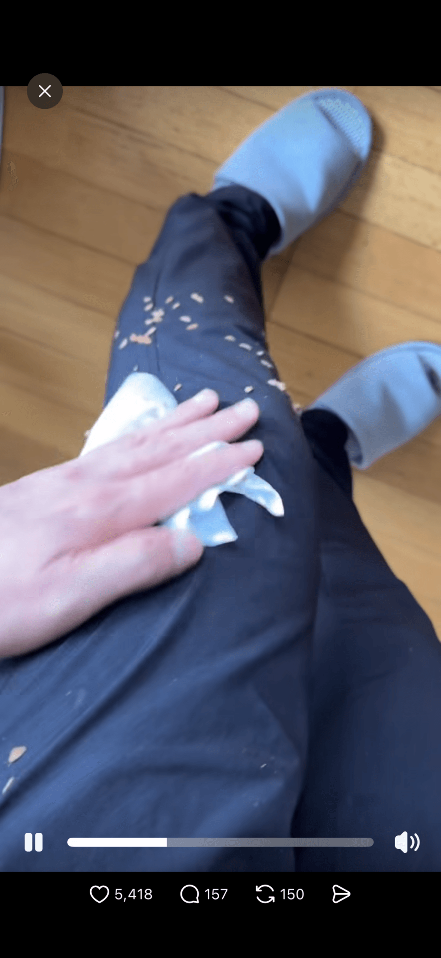 軽く滑らせるだけで綺麗に