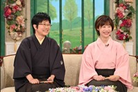 「徹子の部屋」    (右から)蝶花楼桃花、立川小春志＝テレビ朝日提供