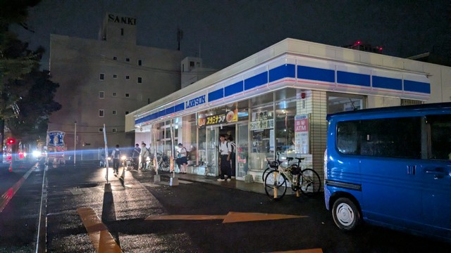 停電したコンビニ　高松市