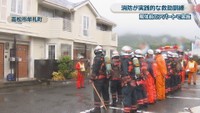訓練が行われた解体前のアパート　高松市牟礼町