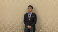 高松市で取材に応じる　国民民主党 玉木雄一郎代表　27日午後5時半ごろ