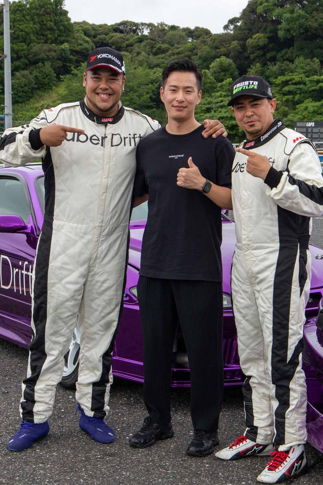 期間限定イベント「UberDrift」を企画したのはUber Japanの西嶋傑さん（中央）
