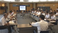 岡山県渇水対策本部会議 岡山県庁