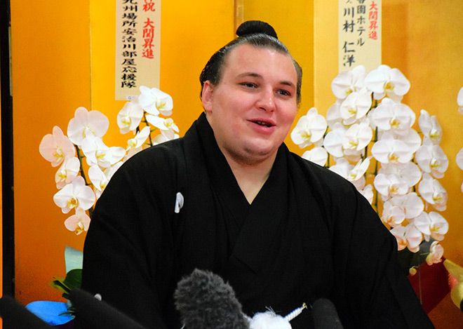 Ukrainian sensation Aonishiki promoted to ozeki ranks
