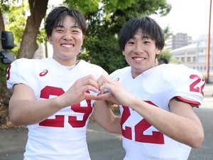 オリンピックに二刀流、立命館大に夢だらけのルーキー　RB奥村倖大・DB山本依武希