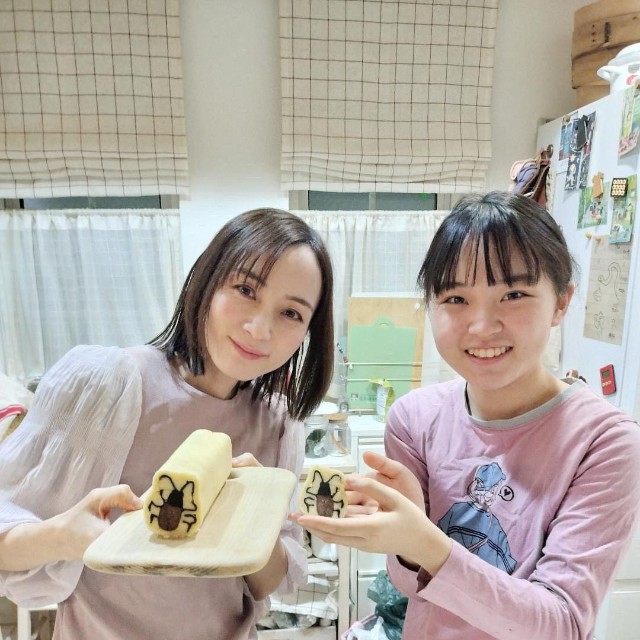 昆虫アイスボックスクッキー作成の様子(中村陽子さん提供)
