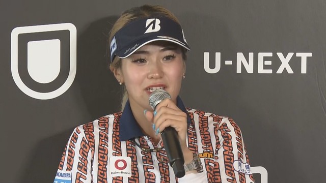 桑木志帆選手　帰国後記者会見　東京　4日
