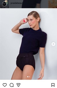 ベラ・ハディッドのインスタグラム＠bellahadidより