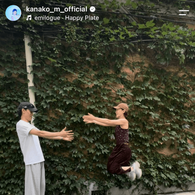 「我慢できず、1ヶ月で会いに行ってしもた！」（村上佳菜子(@kanako_m_official)さんのインスタグラムより）
