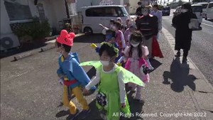 ３１日のハロウィーンを前に子どもたちが仮装して地域の交番などを回る　仙台・太白区