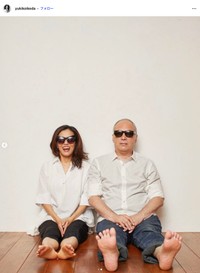 女優の池田有希子さん（左）とモーリー・ロバートソンさん（池田さんのインスタグラムから）