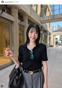 鎮西寿々歌さんの公式インスタグラムから