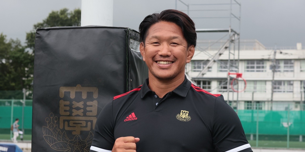 日大ラグビー部 ジャージ「８」昇華プリント size「ＸＬ」選手支給 日本大学 ラグビー - 日本大学・菊谷崇HC 元日本代表主将、創部100周年までに託