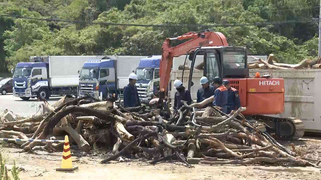 火事があった工務店の資材置き場　香川県東かがわ市水主　2026年5月