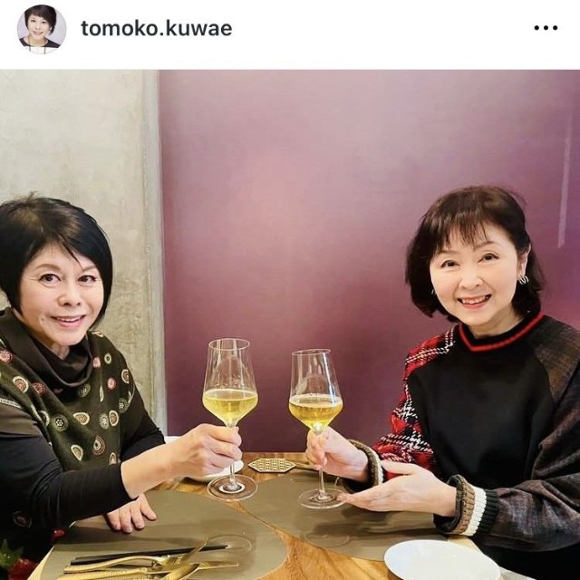 桑江知子インスタグラム＠tomoko.kuwaeより