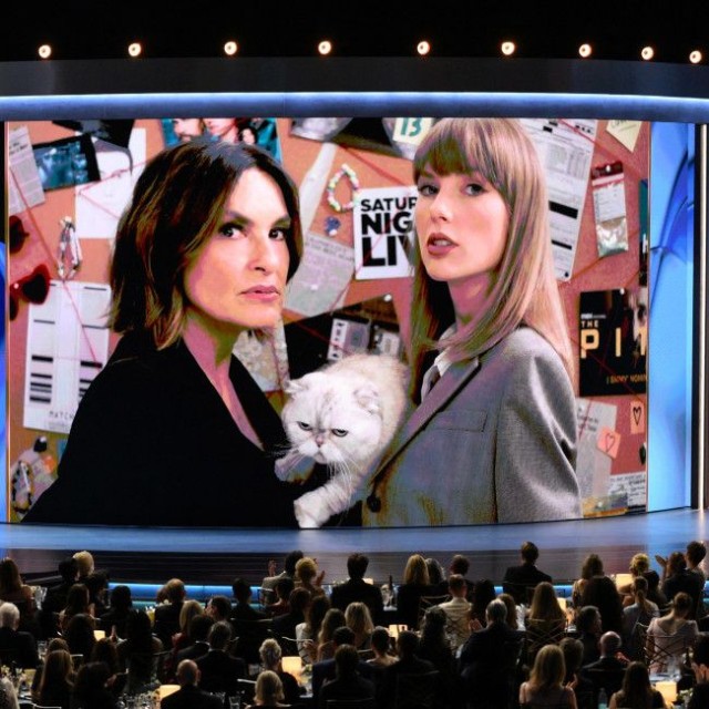 エミー賞に愛猫と出演したテイラー・スウィフト