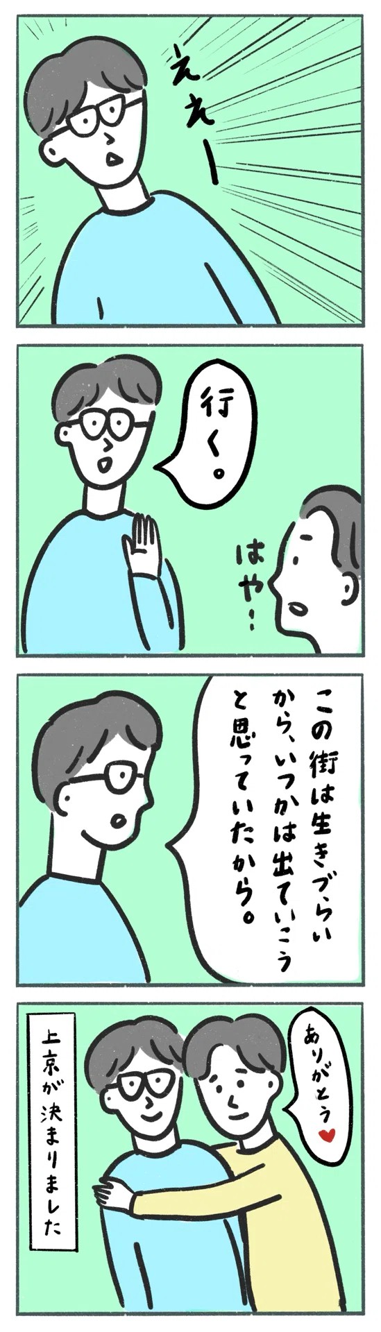 【漫画】『僕らの上京物語』3（ユータロさん提供）