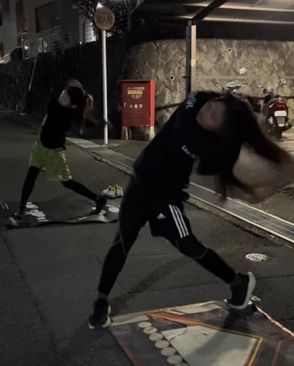 朝の5時半から、まさかの素振り練習…！（提供：＠nico_sui_さん）

