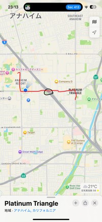 現地の位置関係（結城さん提供）