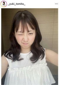 冨田有紀アナウンサーのインスタグラム＠_yuki_tomita_より