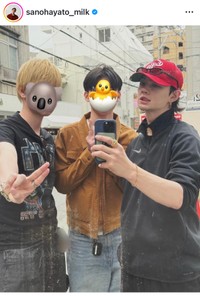 佐野勇斗（@sanohayato_milk）さんのインスタグラムより