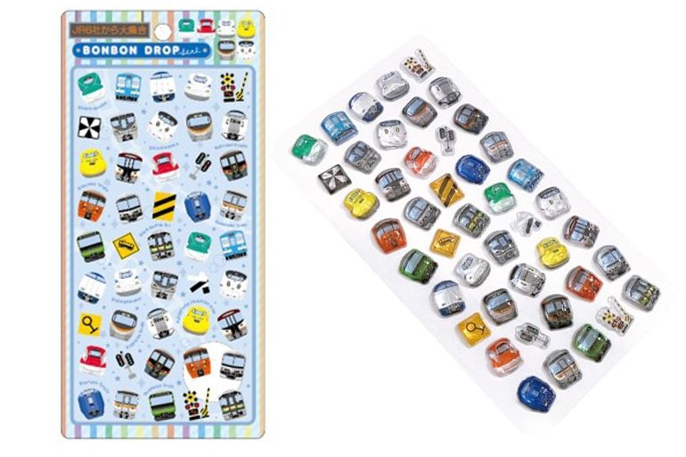 JR東日本 鉄道グッズ 　SL プレート 　シール　キーホルダー チョロＱセット あの電車がボンドロに！ 【JRグループ】全18車両と鉄道標識がデザイン