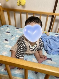 3回目の手術を控えた、生後9カ月頃